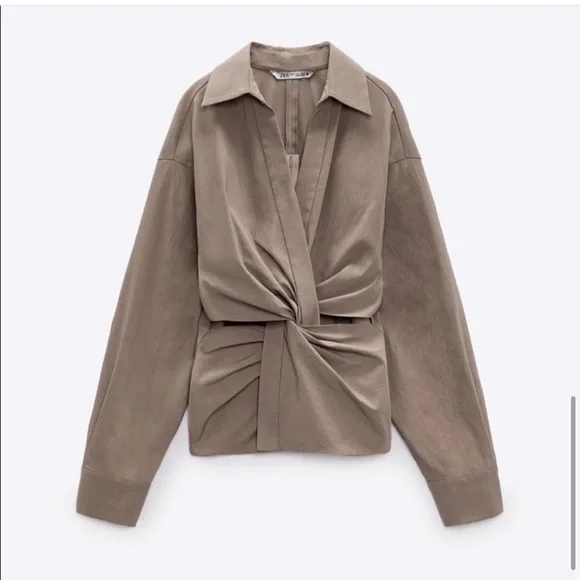 Zara Cut Out Shirt - Picture 5 of 12